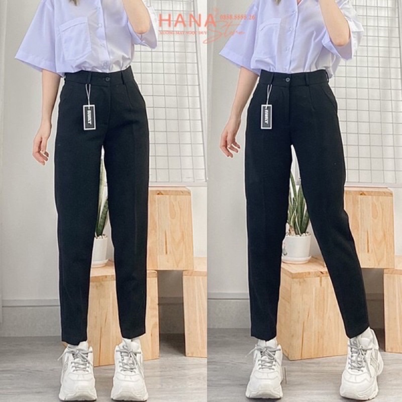 Quần baggy vải 1 cúc