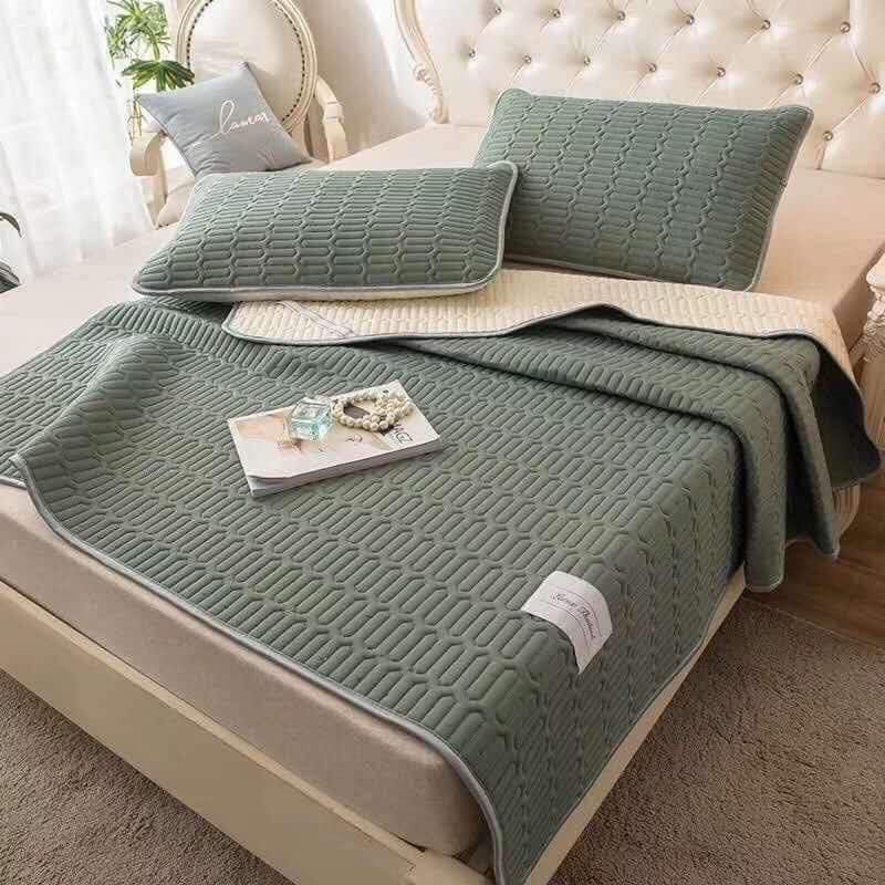 Chiếu điều hoà cao su non latex Emmi Bedding, chiếu chất liệu mủ cao su m6 x 2m, m8 x 2m , 2m x 2m2