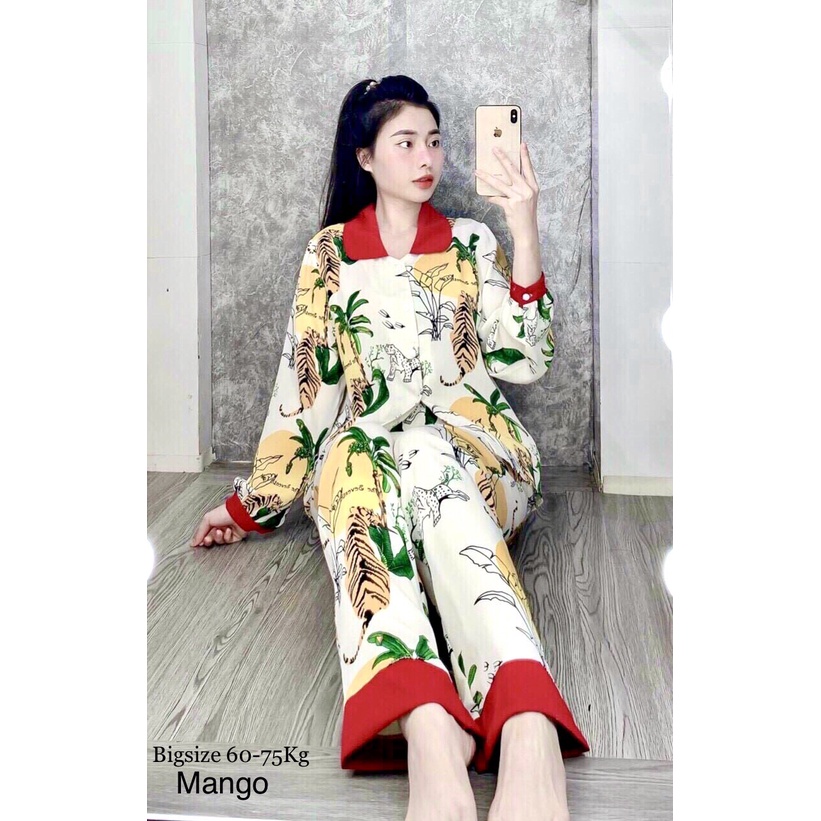 [TN/TD-QD]ĐỒ BỘ LỤA GẤM BIGSIZE<75kg SIÊU XINH SIÊU RẺ