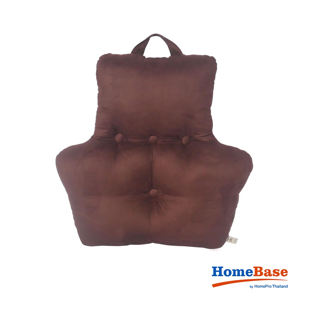 HomeBase HLS Đệm ghế ngồi bằng Polyester HOWDEN Thái Lan W70xH70xD16 màu nâu