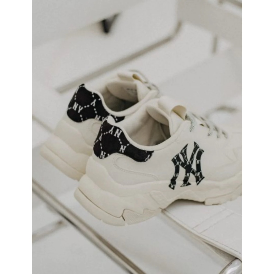 Giày MLB NY Chính Hãng 🔴SIMPLE SNEAKER🔴 MLB Big Ball Chunky Diamond Monogram New York Yankees Black
