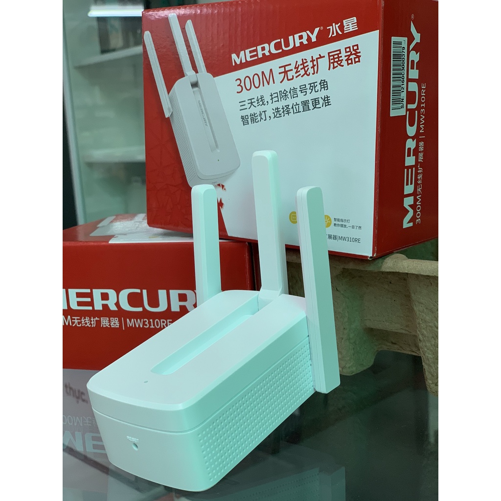 Bộ kích sóng wifi mercury 3 râu mw310re , bảo hành chuẩn hãng phukienhuonganh