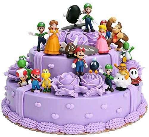 Set 18 mô hình đồ chơi nhân vật game Super Mario
