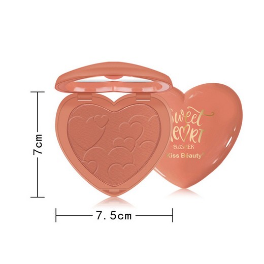 Phấn má trái tim Kiss Beauty blushing, sweet heart hàng chính hãng nội địa | BigBuy360 - bigbuy360.vn