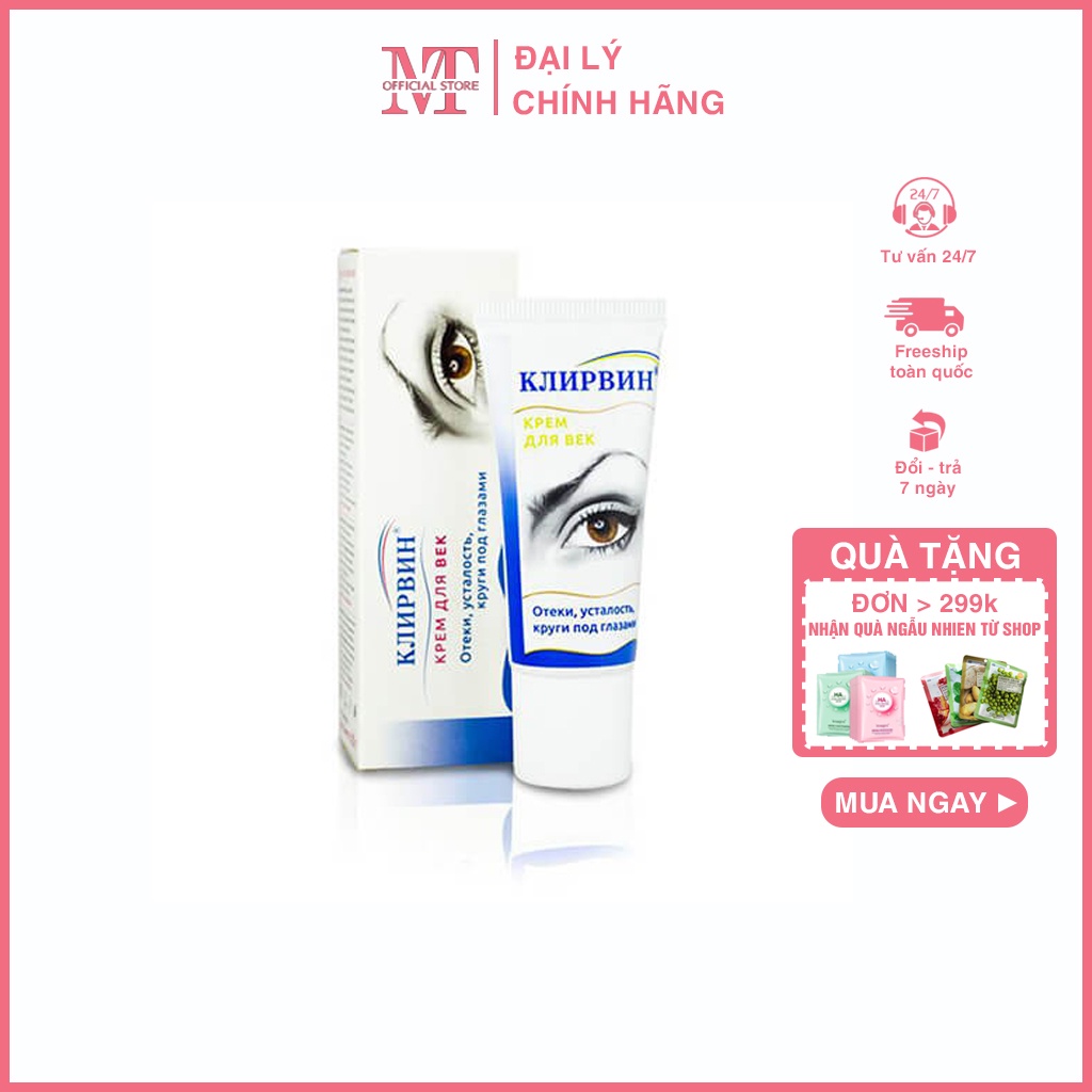 Kem Giảm Thâm Quầng Làm Tan Bọng Mắt Klirvin Nga 20g