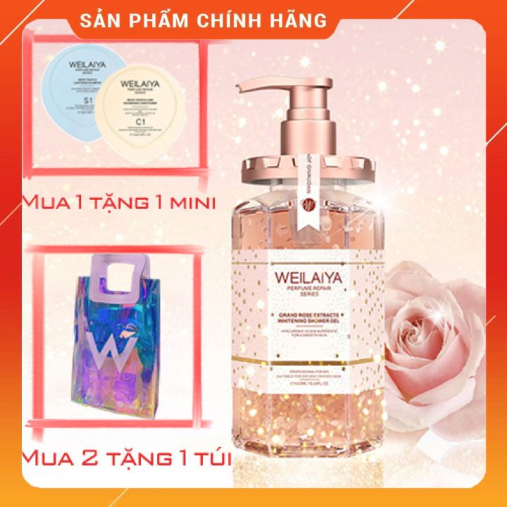 Sữa tắm nước hoa Weilaiya, sữa tắm toàn thân hương thơm lan tỏa [ Chai 450ml]
