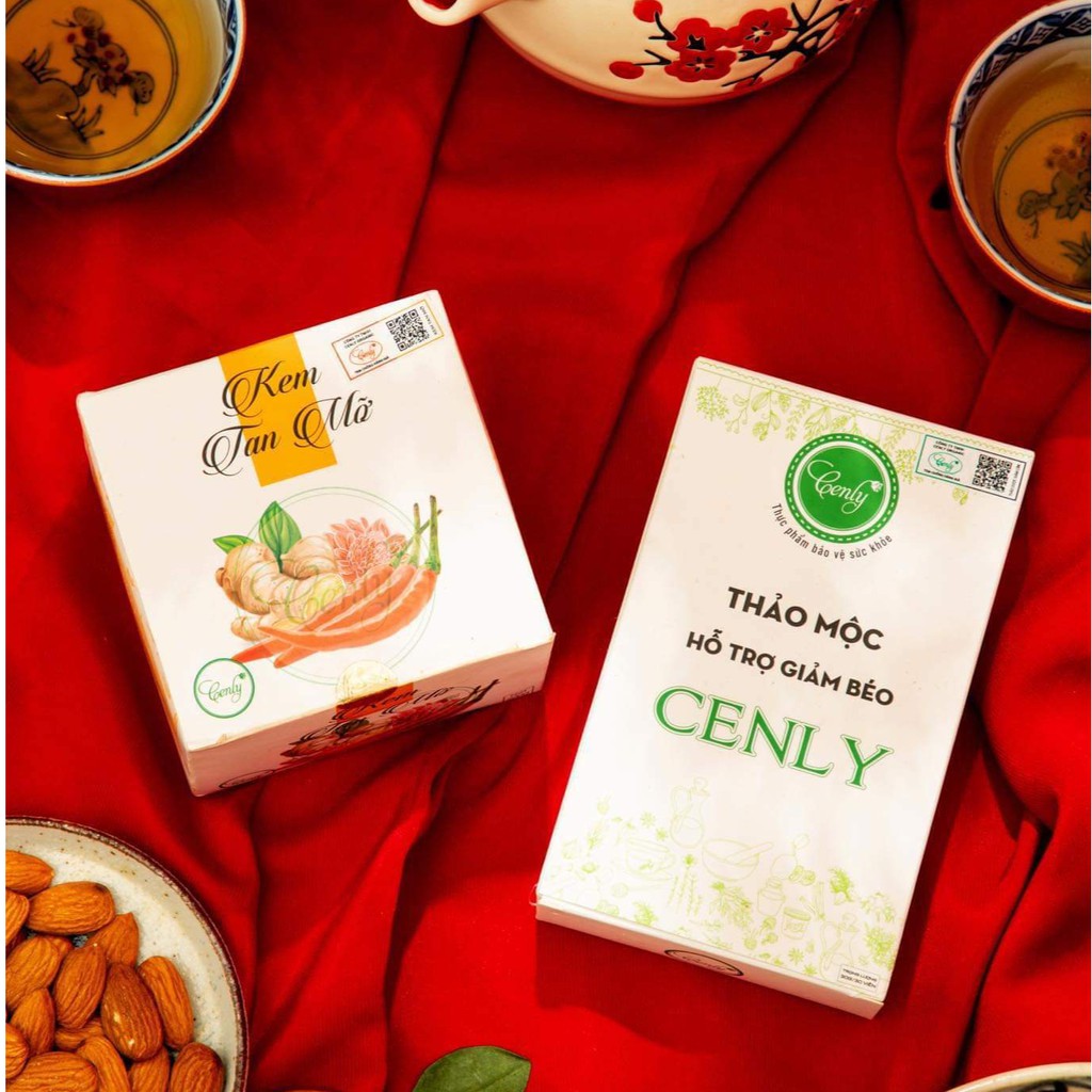 Combo Kem Tan Mỡ + Giảm Cân Cenly 30 Viên (TẶNG QUÀ)