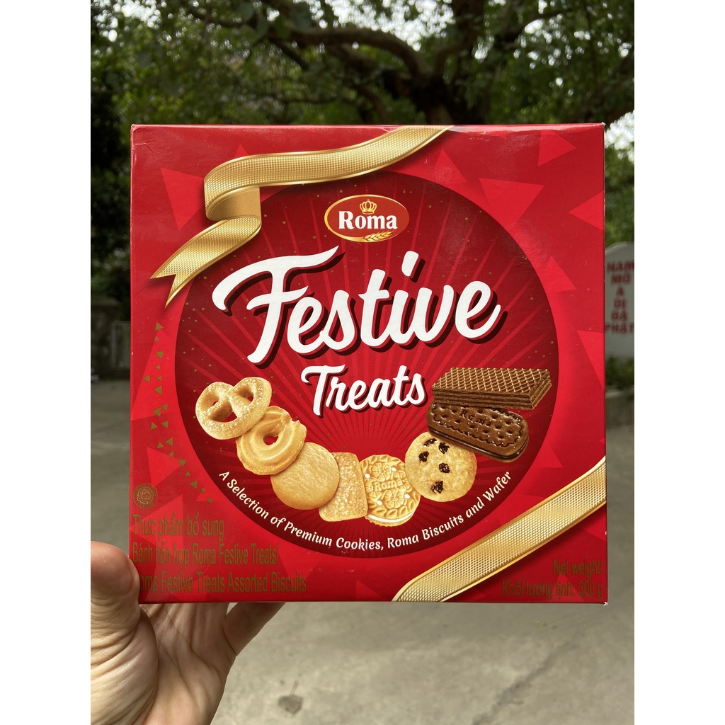 BÁNH QUY HỖN HỢP ROMA FESTIVE TREATS 300G