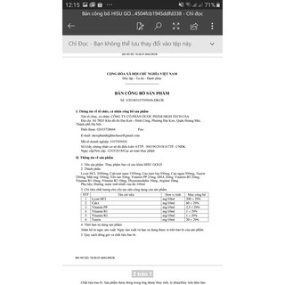 HISU GOLD chứa Yến sào, DHA, Thymomodulin,...giúp ăn ngon ngủ sâu, tăng sức đề kháng