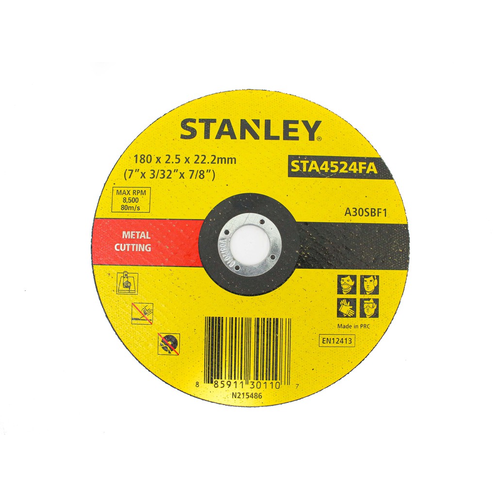 Đá cắt inox và sắt Stanley 180 x 2.5 x 22mm STA4524FA