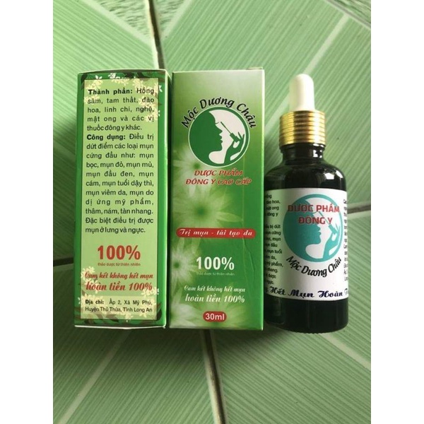 Serum tái tạo bong da sạch mụn nhờn Mộc Dương Châu 30ml