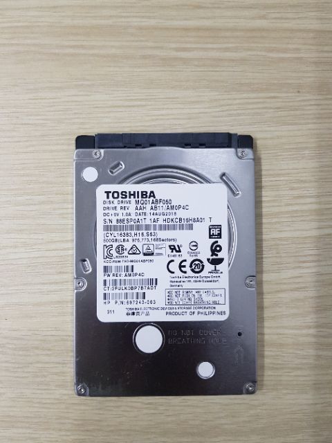 HDD Laptop Toshiba 500Gb