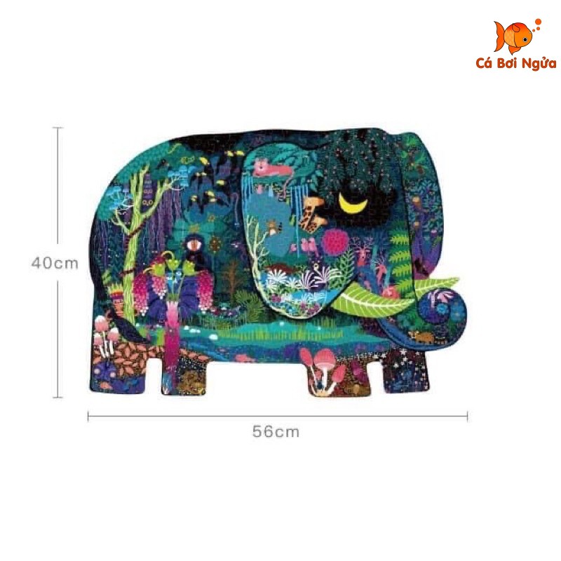 Đồ chơi xếp hình, Bộ xếp hình 280 mảnh Mideer - Elephant Dream - Voi ma mút