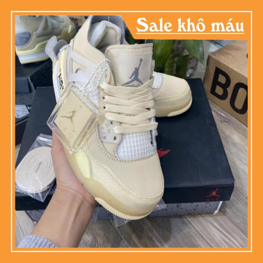 Giày Sneaker Jordan 4 Off White Full Box Full Phụ Kiện Freeship | BigBuy360 - bigbuy360.vn