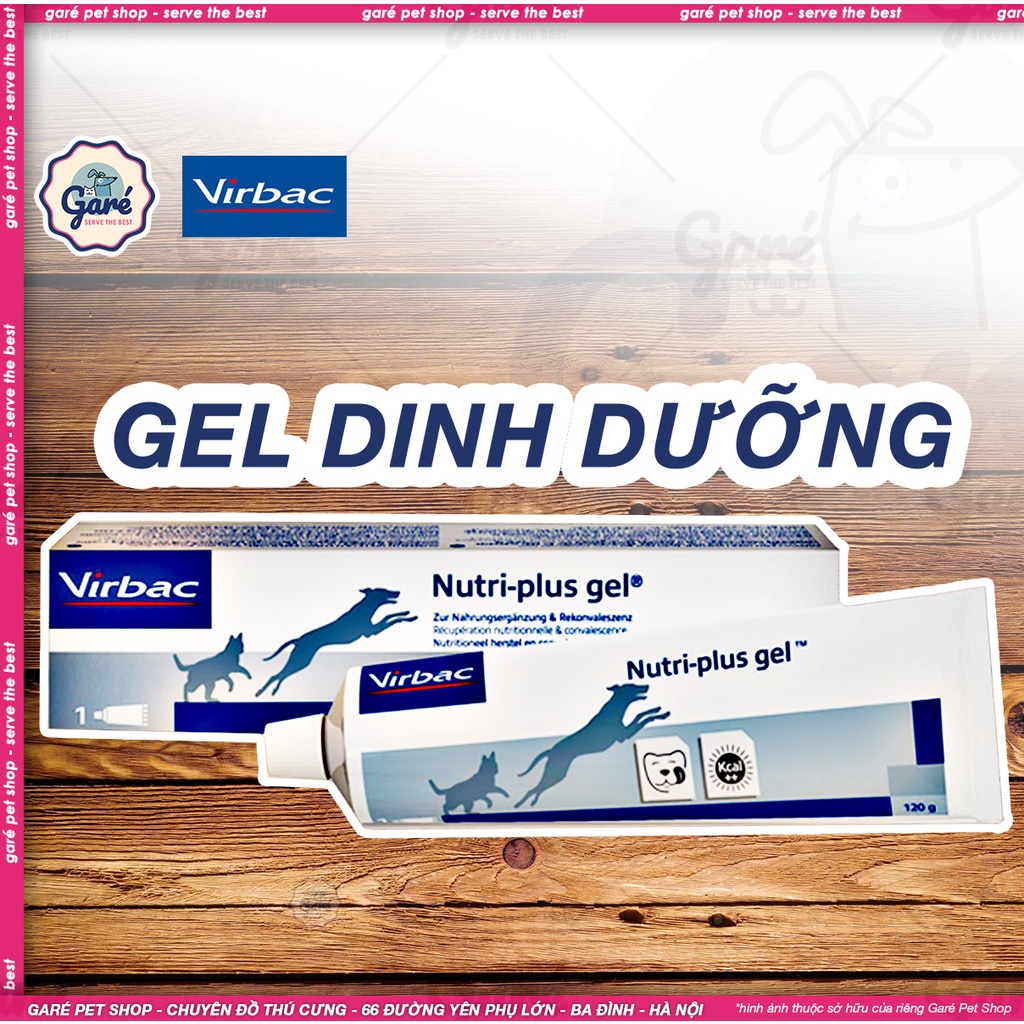 Gel bổ sung dinh dưỡng, vitamin, khoáng chất Nutri Plus Gel cho Chó &amp; Mèo Virbac Pháp  120gr