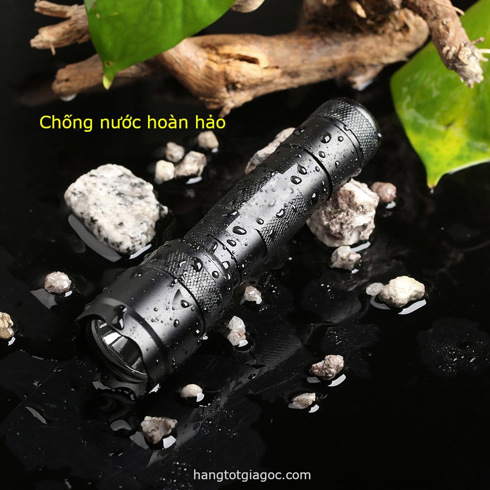 Đèn pin led siêu sáng Ultrafire 502B pin Lithium, sạc USB, bóng Led 10w