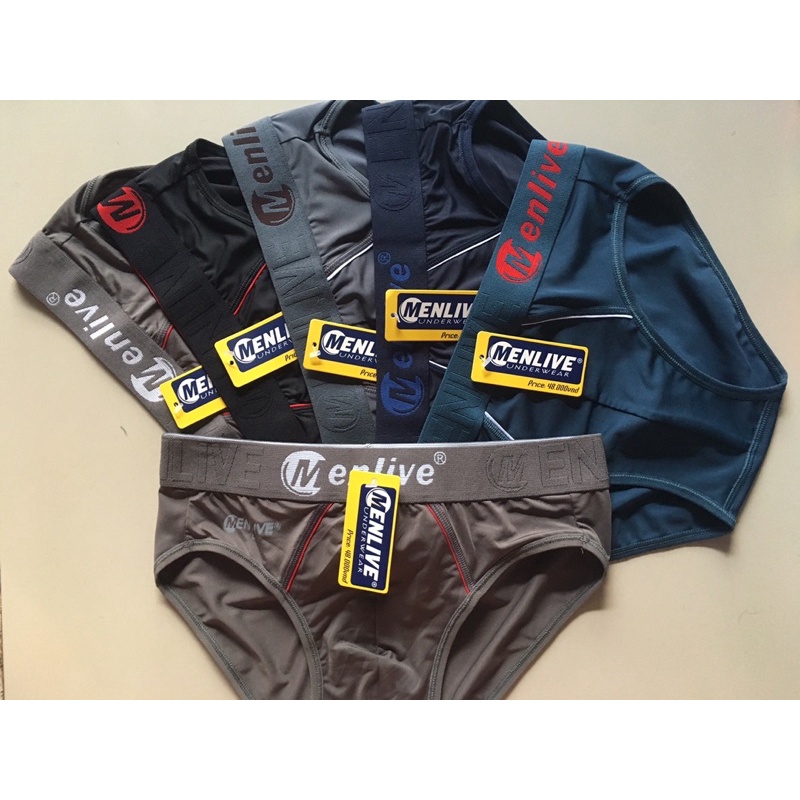 Combo 5 Quần lót nam bản lưng lớn -Menlive - quần sịp nam lưng bự thời trang -Thun lạnh cao cấp