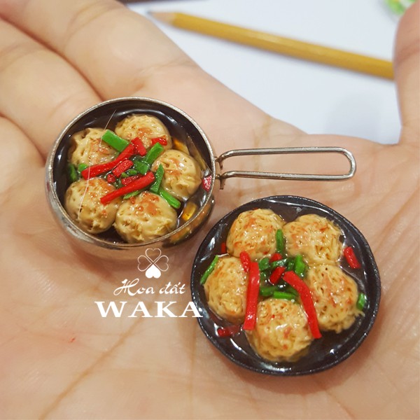 Thịt Viên Sốt Cà Mini Food 01- Mô hình 1/12