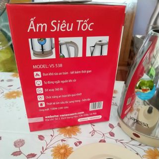 ***Ấm siêu tốc VANESSA. model VS 538 1,8L***