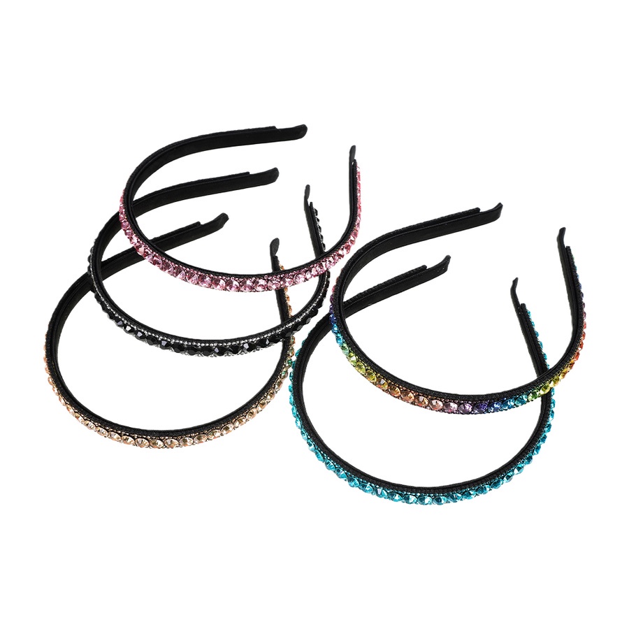 Băng Đô Cài Tóc Đính Đá Kim Cương Toàn Bộ Phong Cách Retro Hàn Quốc Cho Nữ