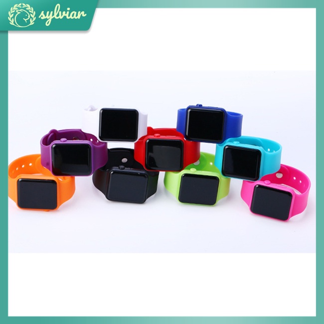 Đồng Hồ Đeo Tay Điện Tử Màn Hình LED Dây Silicone Dành Cho Nam Và Nữ