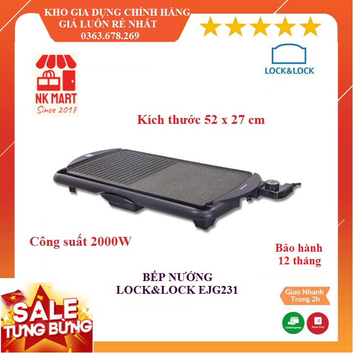 Bếp nướng điện Lock&Lock electric grill EJG231