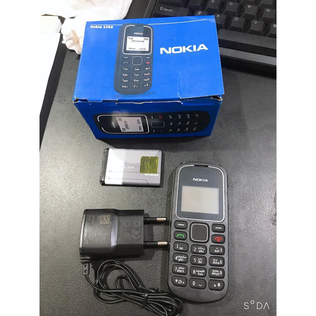Điện thoại Nokia 1280 zin, có pin sạc Đầy Đủ phụ kiện gồm Máy + Pin + Sạc