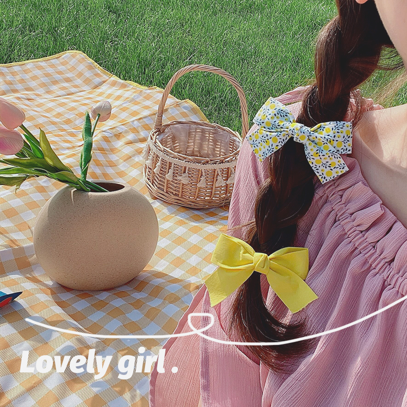 Set 2 Kẹp Tóc Hình Nơ Cho Bé Gái