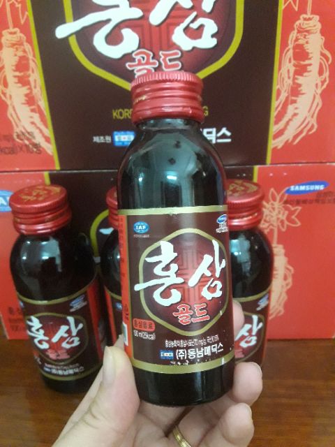 Nước Hồng sâm Hàn Quốc hộp 10 chai 100ml | BigBuy360 - bigbuy360.vn