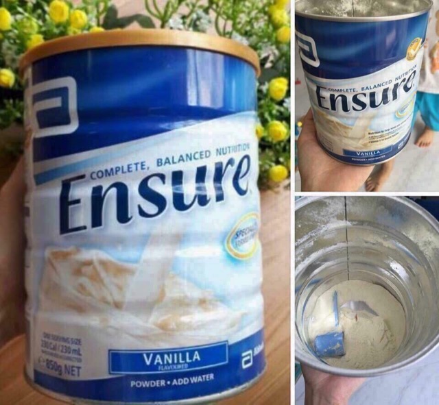 Sữa bột Ensure úc 850g hương vani