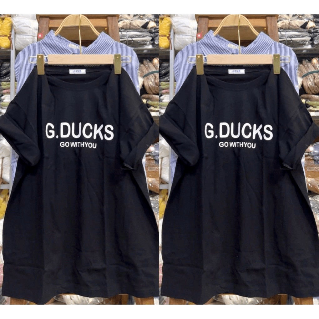 [ Hình Thật 100%] Áo Thun 3158 Unisex Form Rộng Tay Lỡ  In Chữ G.Ducks Chất Cotton Khô Chuẩn Form  - ĐĂNG QUANG CLOTHER