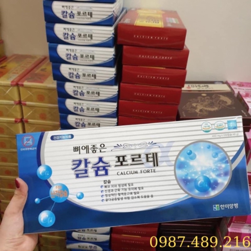 Viên Canxi Hanmi Hàn Quốc, Hộp đỏ 120 viên