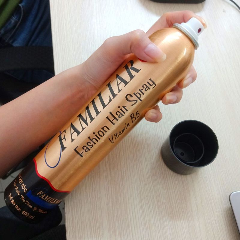 Gôm xịt tóc tạo kiểu dành cho Nam, xịt tóc tạo kiểu FAMILIAR chính hãng