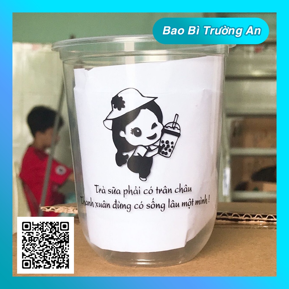 50 ly PP ĐÁY BẦU trà sữa (500ml / 700ml)