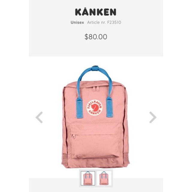 Balo Fjallraven Kanken Classic Chính Hãng Hồng_Pink Air Blue Kanken Backpack