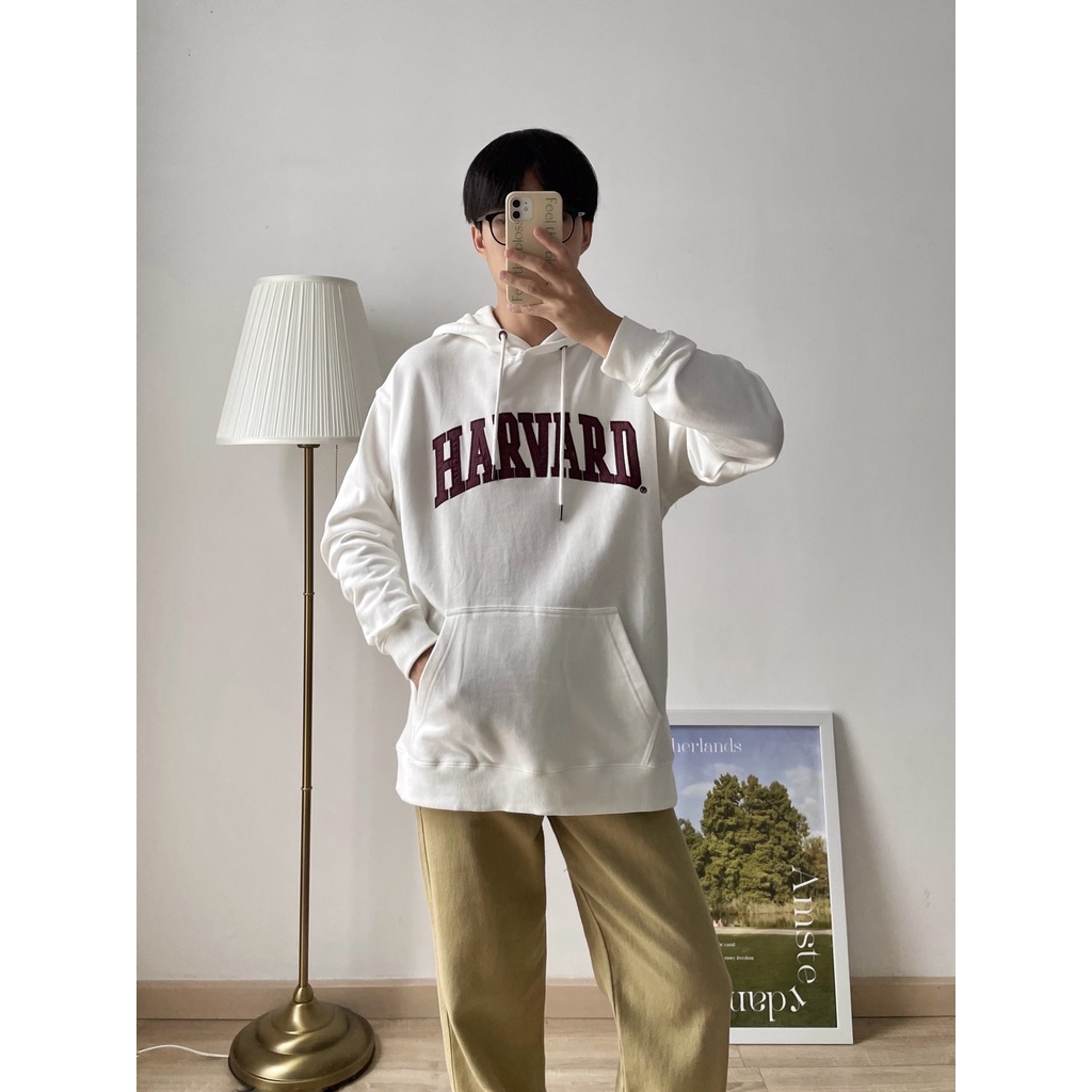 NOBITA HOME - Áo hoodie nỉ bông HARVARD