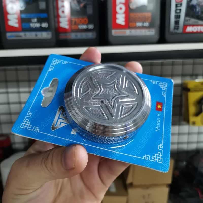 Nắp bình xăng CNC Salaya cho Wave, Sirius, Airblade, Dream, Exciter 150 và nhiều xe khác inox 304 nguyên khối