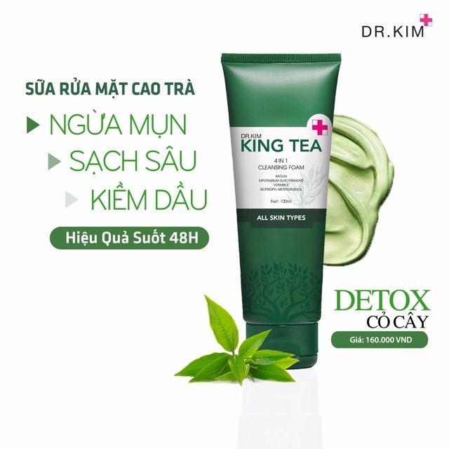 SỮA RỬA MẶT CAO TRÀ KINGTEA MOCHA 70ml