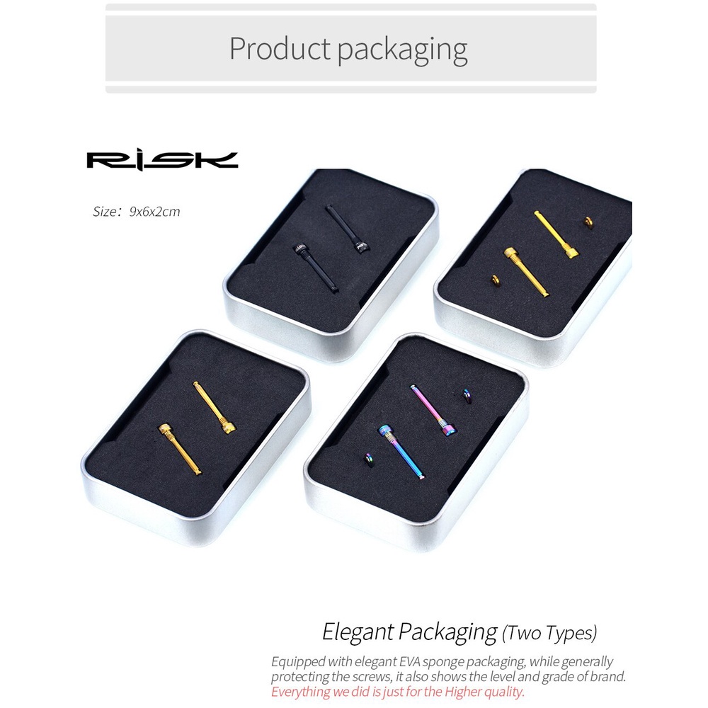 Bộ ốc vít M4 bằng hợp kim titan cho đĩa phanh xe đạp