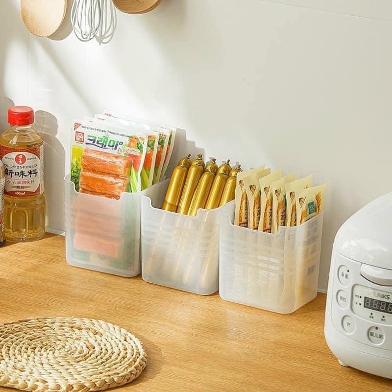 Combo 3 hộp đựng đồ để cánh cửa tủ lạnh tiện lợi