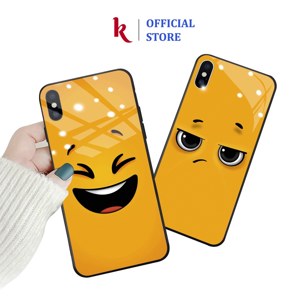 Ốp lưng iphone kính đôi Tâm trạng case 14plus 14 pro max 13 12 promax 11 mini 6 6s 7 8 plus x xr xs Se