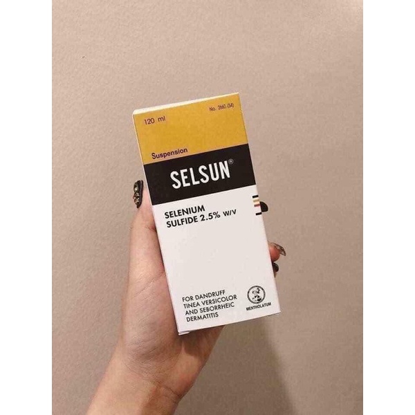 01 Dầu Gội SELSUN Giảm Gàu Hàng Tốt 120ml Thái Lan Chính Hãng