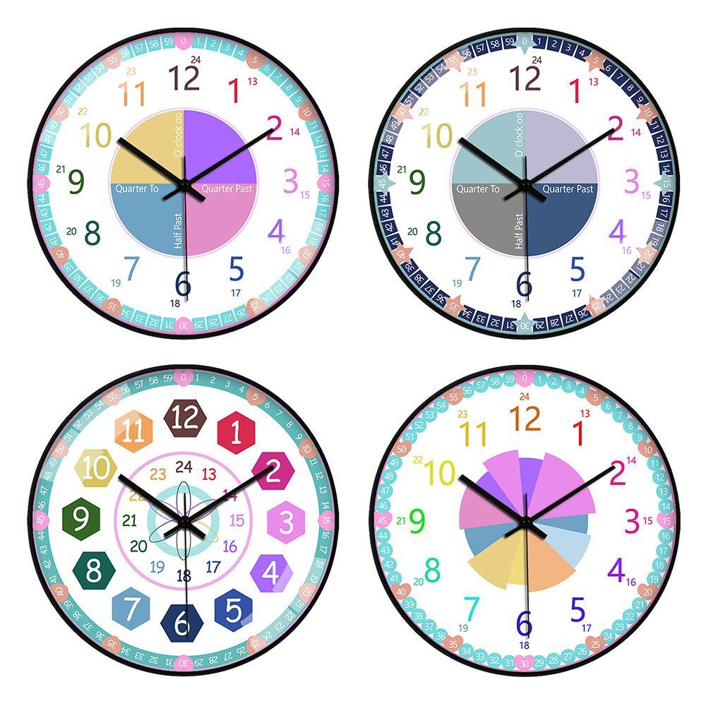 Đồng Hồ Treo Tường Hình Cây Nấm Dùng Dạy Học Cho Trẻ Em