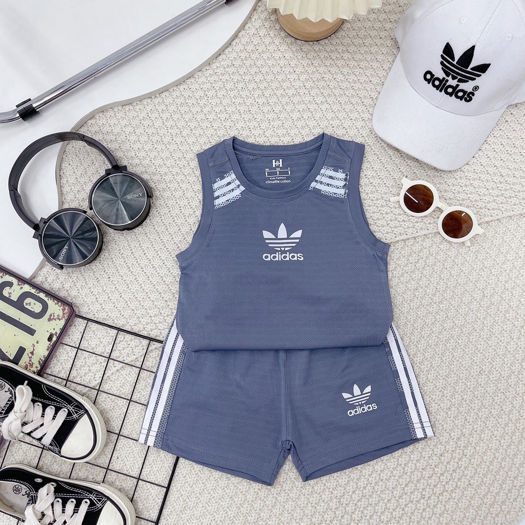 Đồ bộ cho bé bộ thể thao ba lỗ thông hơi cho bé trai 16-26 kg - VyVy Kids