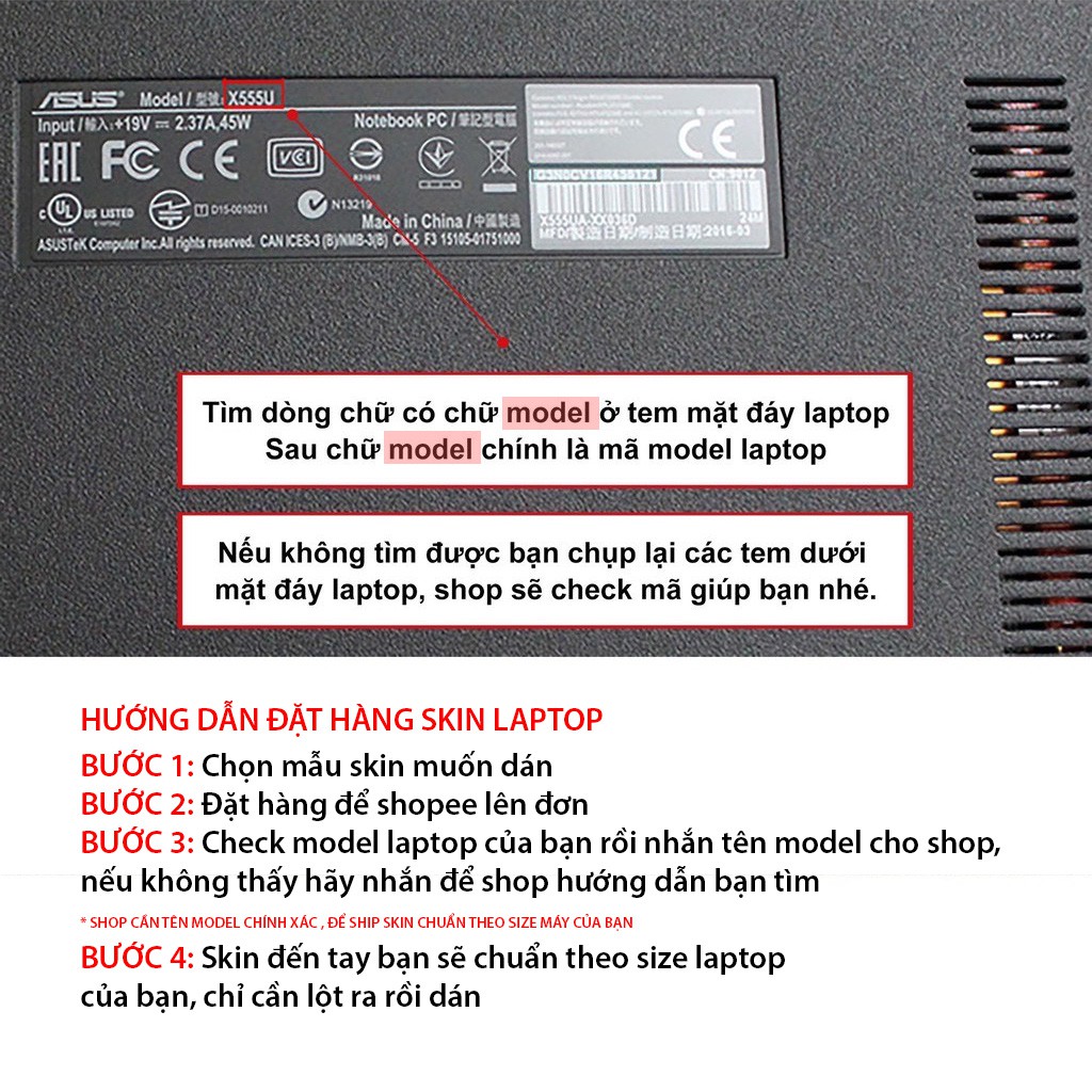 Miếng Dán Skin Laptop / Có mẫu decal dán cho tất cả các hãng máy tính