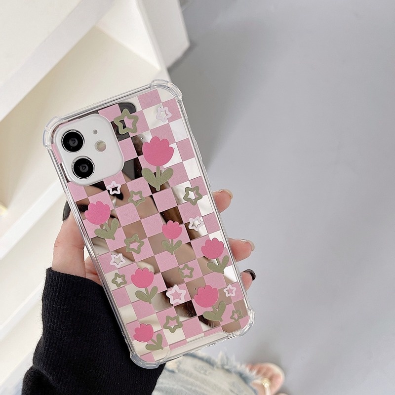 Ốp Điện Thoại Họa Tiết Hoa Tulip Cho Iphone 14promax / 13mini 11 / 12pro 678Plus / xsmax / xr