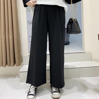 Quần thun big size màu đen ống rộng size đại 65-105kg