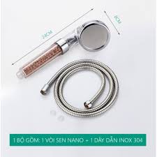 Bộ sen vòi tăng áp công nghệ Nano { xả kho }