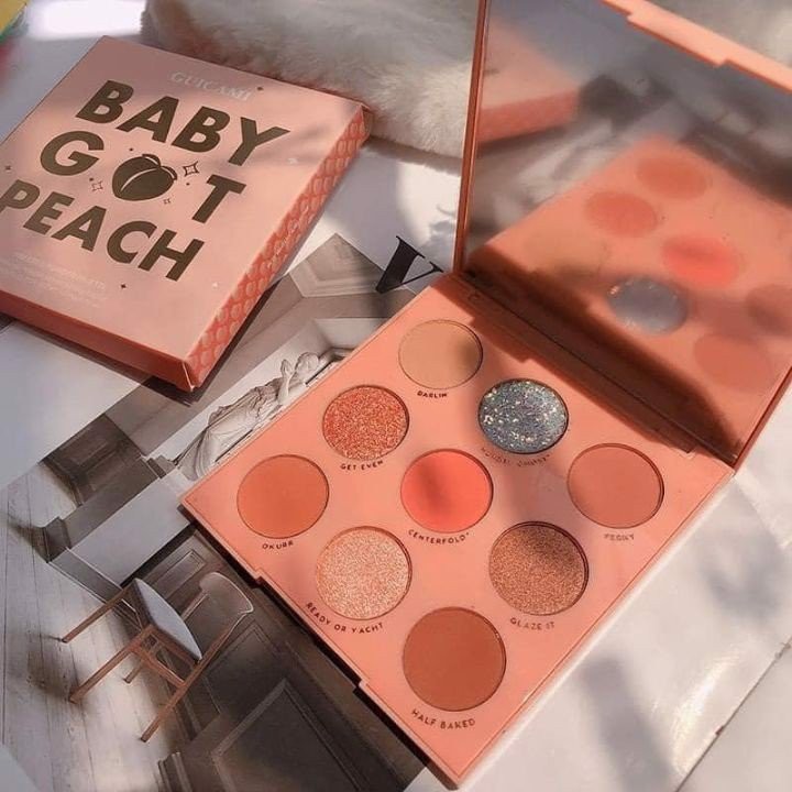 Bảng màu mắt 9 ô Guicami Baby Got Peach 9g