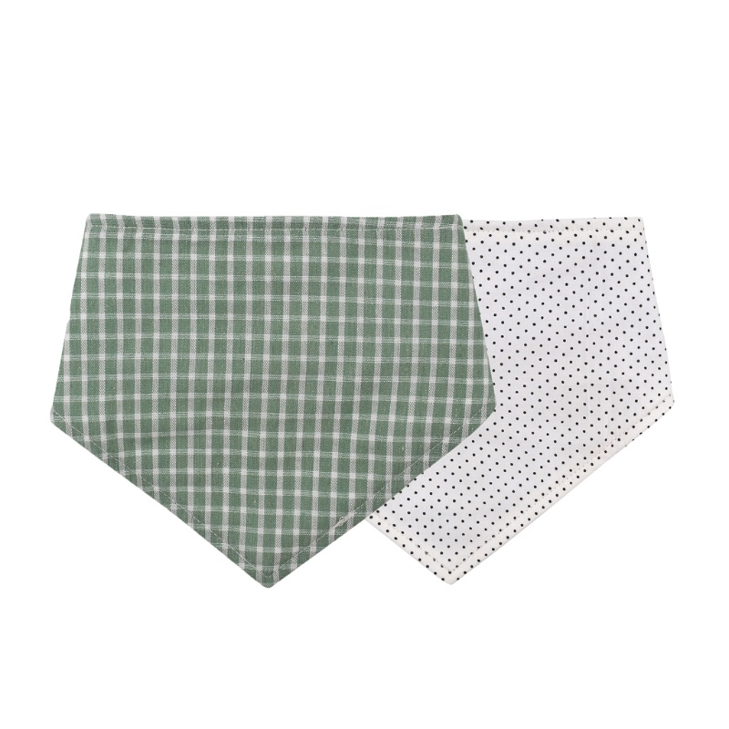 Yếm Ăn Bằng Cotton In Hoa Dành Cho Em Bé